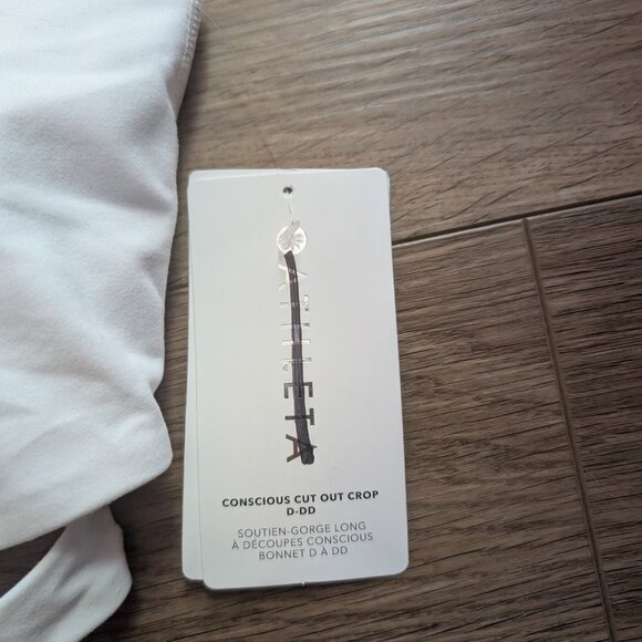 Athleta | Conscious Crop Cut Out Bra D-DD In White - Picture 5 of 12